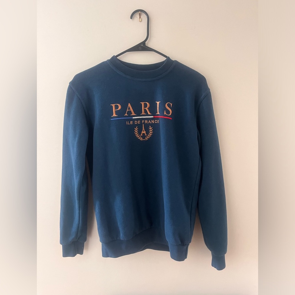 Blue/green Paris Sweatshirt